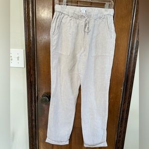 100% Linen woman’s pants- size small